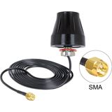 DeLOCK - LTE Outdoor Antenne - IP67 - Zwart - 2 dBi - 3 Meter