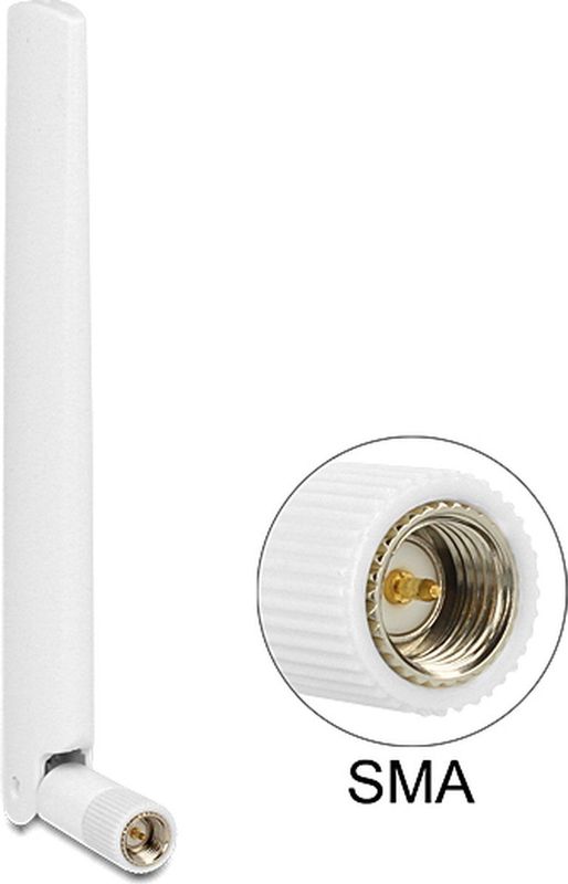 Omnidirectionele Antenne - Wit - SMA (m) - 1-2,5 dBi
