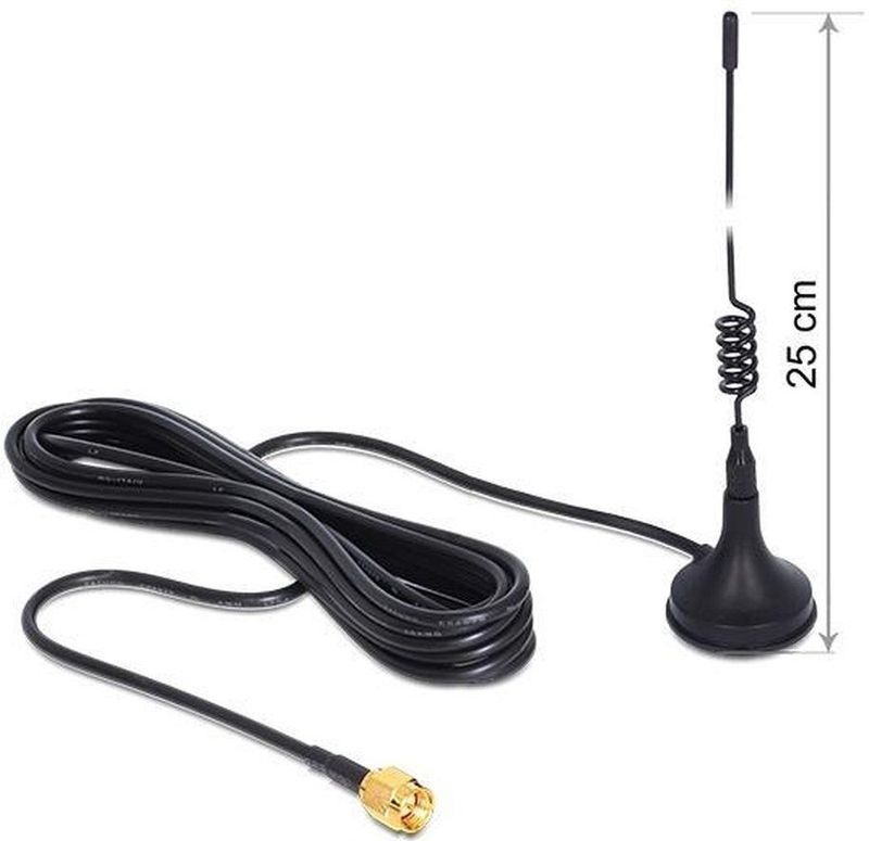 GSM/UMTS Antenne - 3dBi - SMA Connector - 2 Meter Kabel
