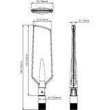 Omnidirectionele LTE Antenne - Zwart - SMA Connector - 0,5-3 dBi