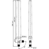 WLAN Antenne - 5,5 - 9 dBi - SMA-RP Connector