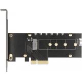 Delock - Host Bus Adapter - PCIe x4 - M.2 NVMe - RGB LED - Storage Controller