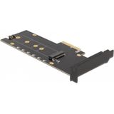 Delock - Host Bus Adapter - PCIe x4 - M.2 NVMe - RGB LED - Storage Controller