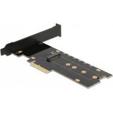 Delock - Host Bus Adapter - PCIe x4 - M.2 NVMe - RGB LED - Storage Controller