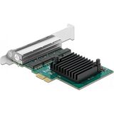 Delock - PCI Express X1 - Kaart - 4 X RJ45 - Gigabit LAN - RTL8111