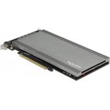 Delock - PCI Express x16 - M.2 Kaart - Zwart - 4x NVMe M.2 Slots