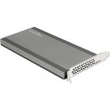 Delock - PCI Express x16 - M.2 Kaart - Zwart - 4x NVMe M.2 Slots