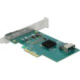 Delock - PCI Express Kaart - Zwart - 4 x SATA 6 Gb/s - Ondersteunt RAID 0, 1, 10 en HyperDuo