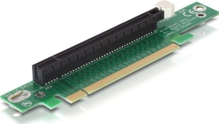 Delock - 89105 - Riser-kaart - 90° Links Gehoekt - PCI Express x16 naar x16