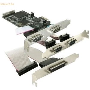 DeLock - PCI Express - Controlekaart - 4 x Serieel, 1 x Parallel