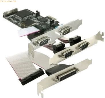 DeLock - PCI Express - Controlekaart - 4 x Serieel, 1 x Parallel