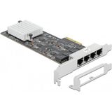 Delock - PCI Express Kaart - 4 Poorten - NBase-T - Tot 2500 Mbps