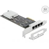 Delock - PCI Express Kaart - 4 Poorten - NBase-T - Tot 2500 Mbps