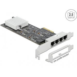 Delock - PCI Express Kaart - 4 Poorten - NBase-T - Tot 2500 Mbps