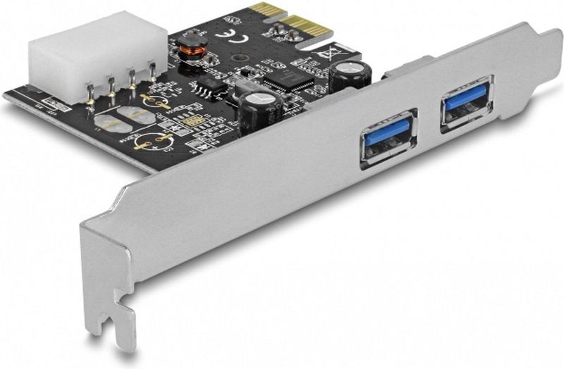 Delock - 89243 - PCI Express x1-kaart - 2 x Externe SuperSpeed USB - Type-A