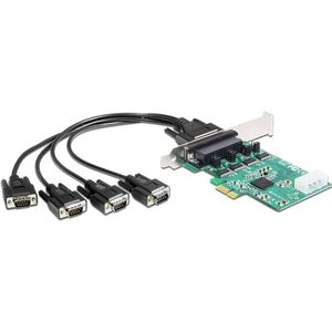 Delock - PCI Express Kaart - 4 x RS-232 - Extern - Chipsatz Exar 17V354