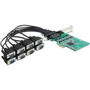 Delock - PCI Express Kaart - 8x RS-232 - Hoogwaardige Beveiliging - Voor Industrie
