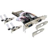 Delock - 89347 - PCI Express Kaart - Zwart - 6 x Serieel RS-232, Gegevensoverdrachtsnelheid tot 230,4 Kb/s