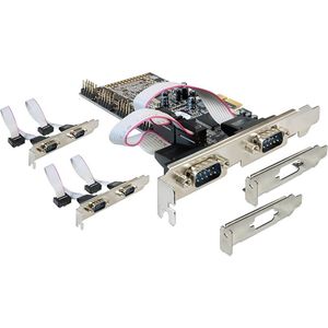 Delock - 89347 - PCI Express Kaart - Zwart - 6 x Serieel RS-232, Gegevensoverdrachtsnelheid tot 230,4 Kb/s