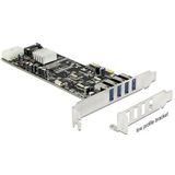 Delock - PCI Express Kaart - 4 x USB 3.0 - Externe Aansluitingen - Chipset Renesas
