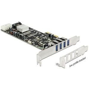 Delock - PCI Express Kaart - 4 x USB 3.0 - Externe Aansluitingen - Chipset Renesas