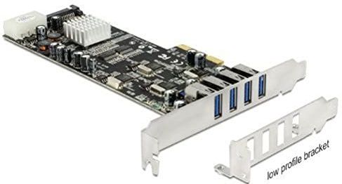 Delock - PCI Express Kaart - 4 x USB 3.0 - Externe Aansluitingen - Chipset Renesas