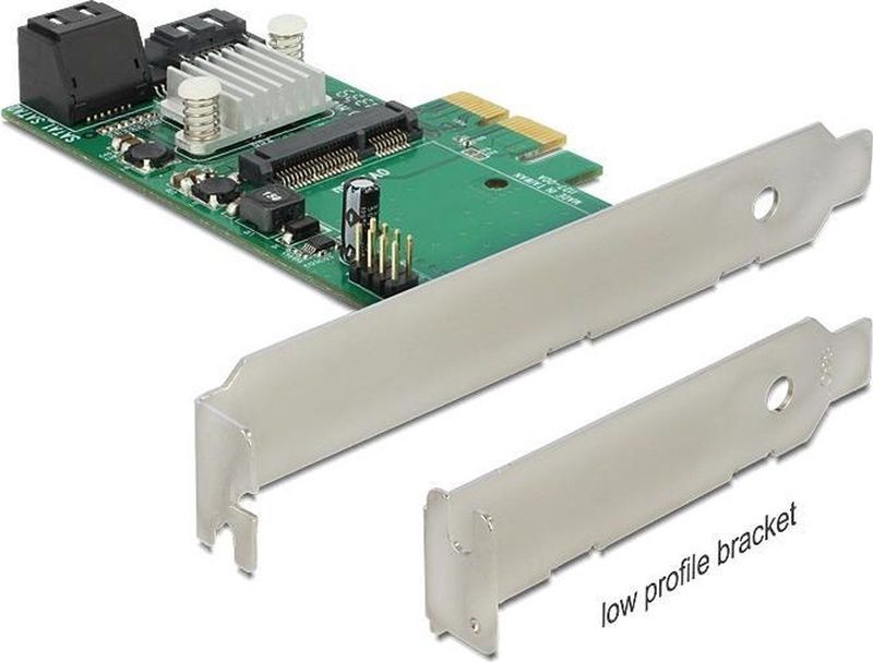 Delock - Hybride 3 x interne SATA 6 Gb/s + 1 x interne mSATA - Storage Controller - HyperDuo - RAID 0/1 Ondersteuning