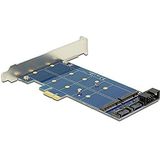 Delock - PCI Express x1 Slot - Storage Controller - Zwart - Voor M.2 NGFF-modules