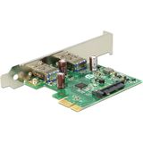 DeLOCK - 89391 - PCI Express Kaart - Zwart - 2 x USB 3.0, PCI Express x1, Chipset: Renesas uPD720202