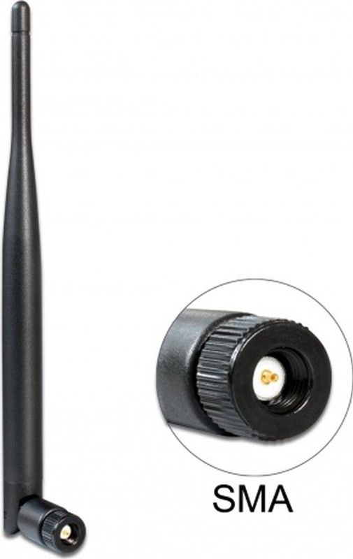 WLAN - WiFi 5 Antenne - Omnidirectioneel - Zwart - SMA Connector - 4-5 dBi