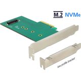 Delock - 89472 - PCI Express x4-kaart - Intern - Ondersteunt M.2-modules in formaat 22110, 2280, 2260, 2242 en 2230