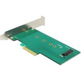 Delock - 89472 - PCI Express x4-kaart - Intern - Ondersteunt M.2-modules in formaat 22110, 2280, 2260, 2242 en 2230