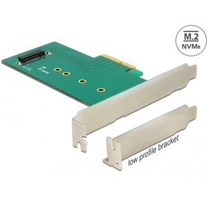 Delock - 89472 - PCI Express x4-kaart - Intern - Ondersteunt M.2-modules in formaat 22110, 2280, 2260, 2242 en 2230
