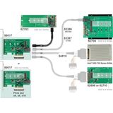 Delock - PCI Express x4 - Controleur - Laag Profiel - Ondersteunt M.2-modules 2280, 2260, 2242, 2230