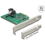 Delock - PCI Express x4 - Controleur - Laag Profiel - Ondersteunt M.2-modules 2280, 2260, 2242, 2230