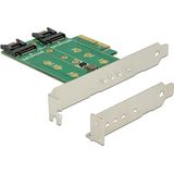 Delock - PCI Express-kaart - Low Profile Form Factor - 3 x M.2 Slot