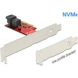 Delock - 89535 - PCI Express x4-kaart - 1 x interne SFF-8643 NVMe - Low Profile