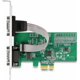 DeLOCK - RS232 PCI-Express Kaart - 2x 9-pins SUB-D - Low Profile Brackets