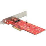 Delock - PCI Express x4 - Storage Controller - NVMe - Ondersteunt M.2-SSD in 22110, 2280, 2260, 2242 formaat