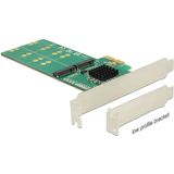 Delock - PCI Express-kaart - 4 x Interne M.2 Toets B - Form Factor met Lage Profiel