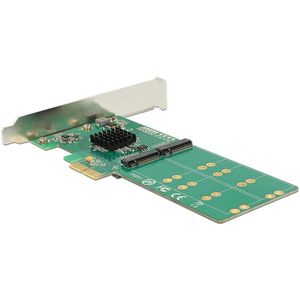 Delock - PCI Express-kaart - 4 x Interne M.2 Toets B - Form Factor met Lage Profiel