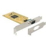 DeLOCK - RS232 PCI Kaart - Zwart - 1x 9-pins SUB-D - Low Profile Bracket