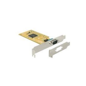 DeLOCK - RS232 PCI Kaart - Zwart - 1x 9-pins SUB-D - Low Profile Bracket