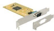 DeLOCK - RS232 PCI Kaart - Zwart - 1x 9-pins SUB-D - Low Profile Bracket