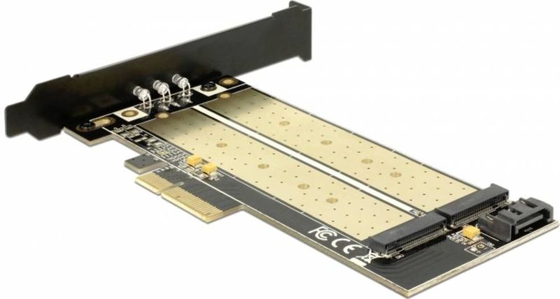 DeLOCK - 89630 - Intern M.2 Interfacekaart - SATA - PCI Express - 2 Slots