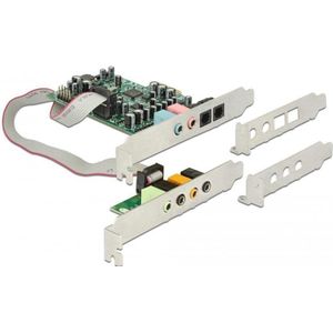 DeLock PCI Express Card 7.1 geluidskaart 24 bit / 192 kHz