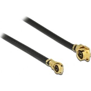 MHF I (v) - MHF 4L (v) kabel - Micro Coax (1,13 mm) - 50 Ohm / zwart - 0,30 meter