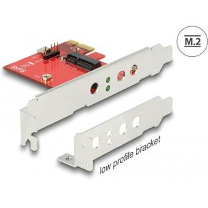 Delock - PCI Express Card - Low Profile Form Factor - 1 x Internal M.2 Key E Slot