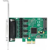 Delock - PCI Express Kaart - 4x RS-232 - Controlekaart - Met Voeding
