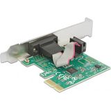 DeLOCK seriële RS232 PCI-Express kaart met 1 9-pins SUB-D poort en Low Profile bracket